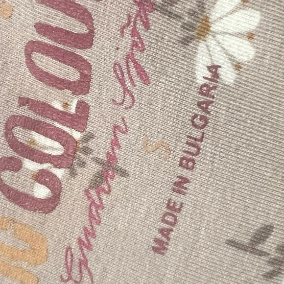 Gudrun Sjödén Daisy Long Sleeve Top Lagenlook Cotton Stretch Beige Floral S - Picture 12 of 12